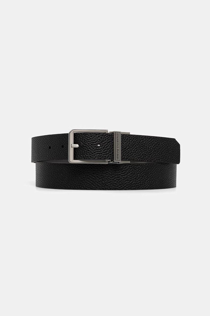 Armani Exchange pasek dwustronny męski skórzany
