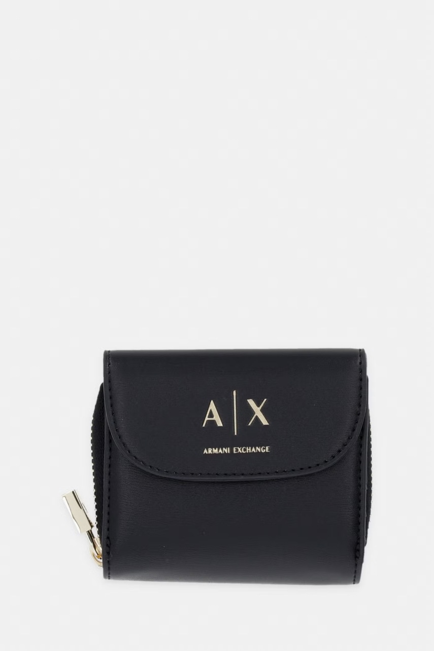 Armani Exchange portfel damski z imitacji skóry