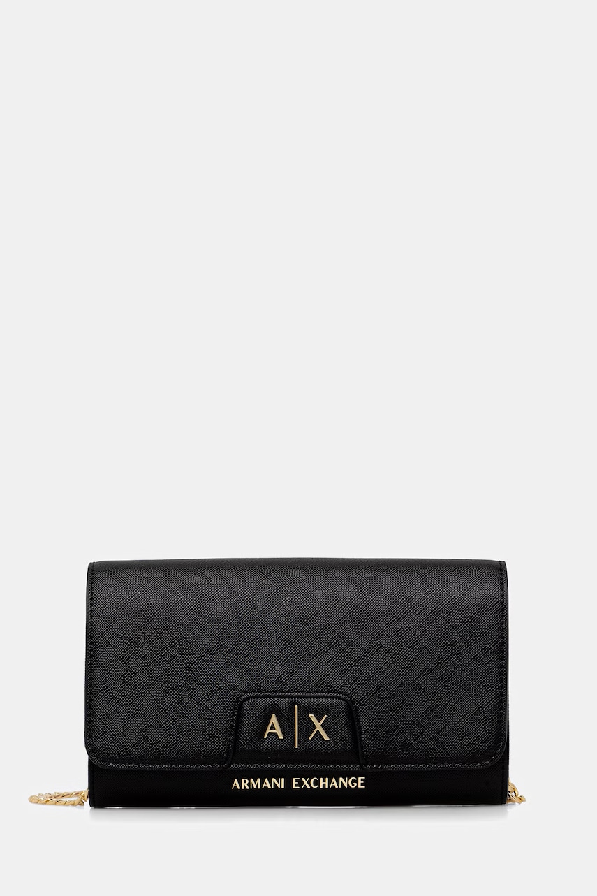 Armani Exchange geantă plic pentru femei cu imitație de piele