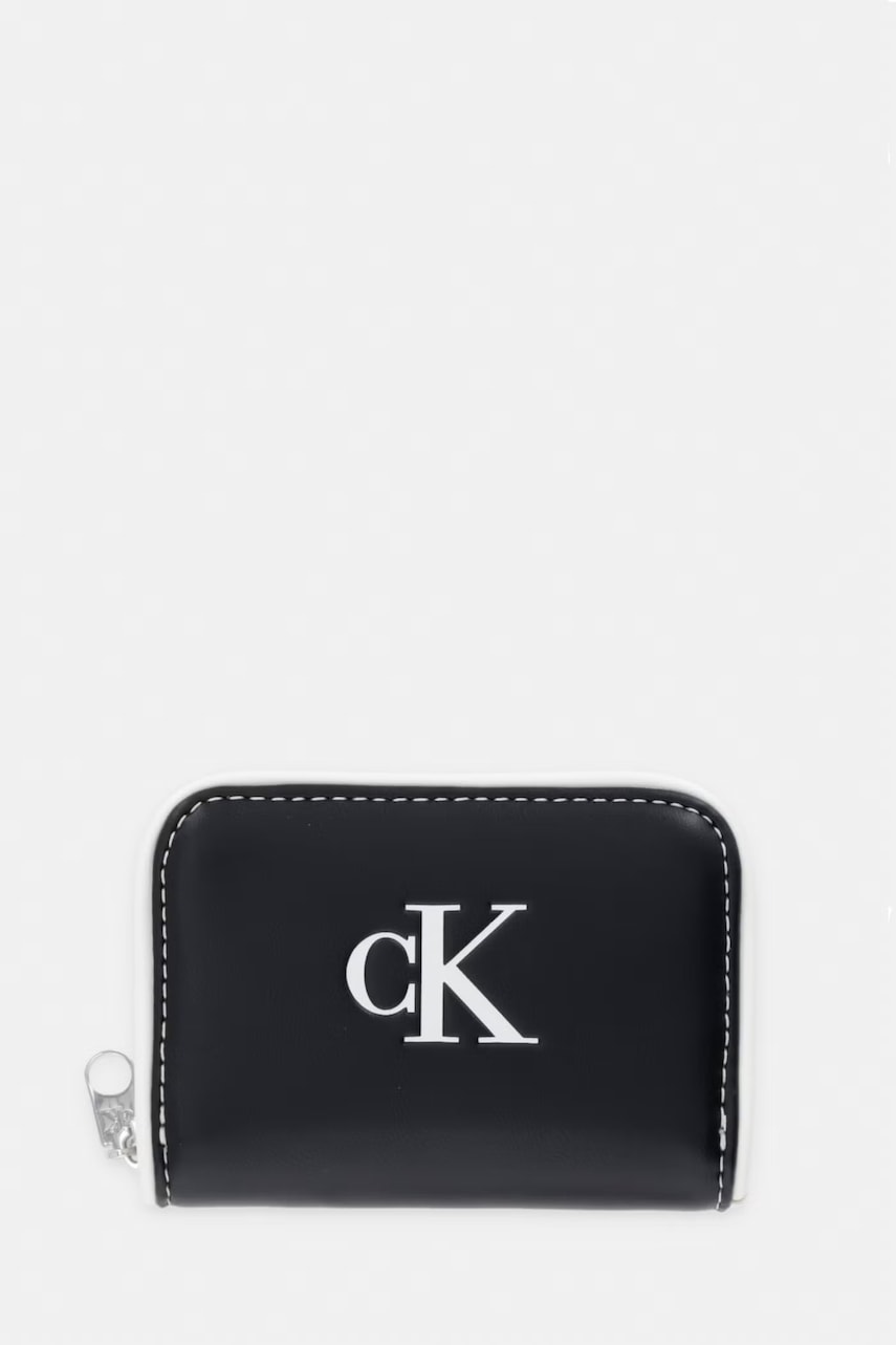 Calvin Klein portfel RFID damski z imitacji skóry
