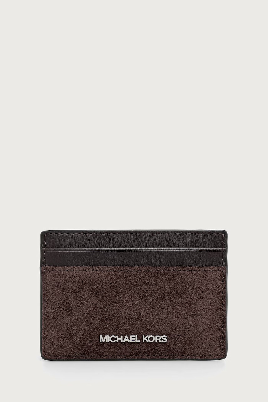 Michael Kors  puzdro na karty pánske kožené MASON