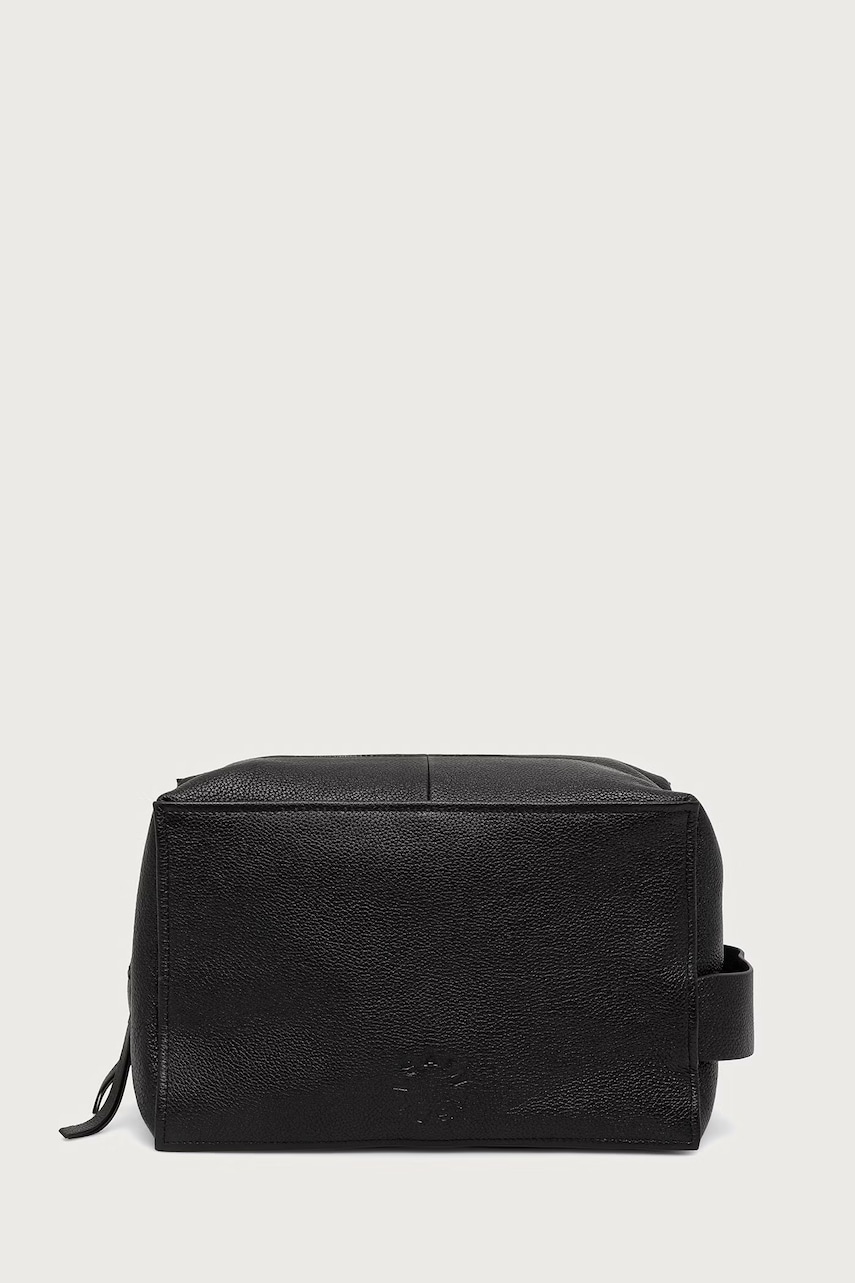AllSaints  kozmetická taška pánska kožená HAVEN LTHR WASHBAG