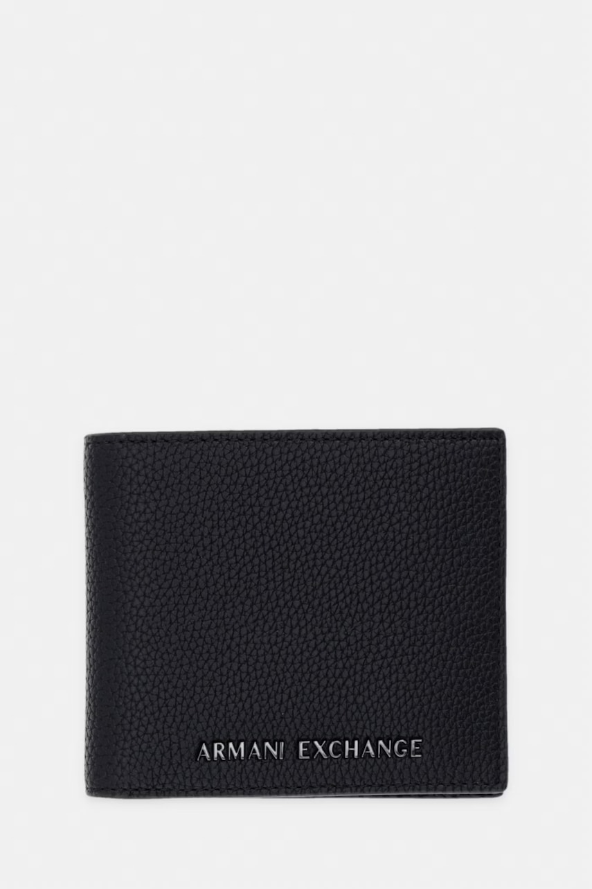 Armani Exchange portfel męski z imitacji skóry