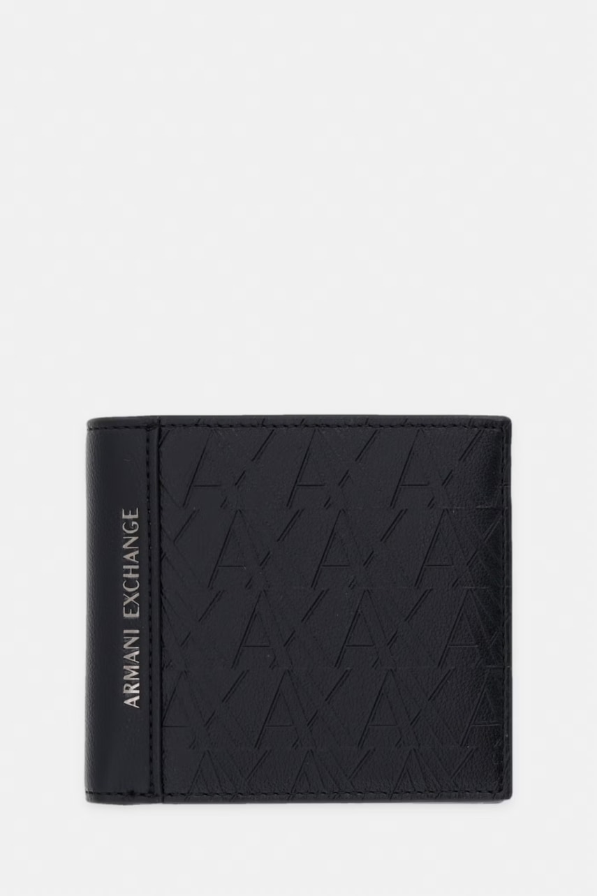 Armani Exchange portfel męski z imitacji skóry