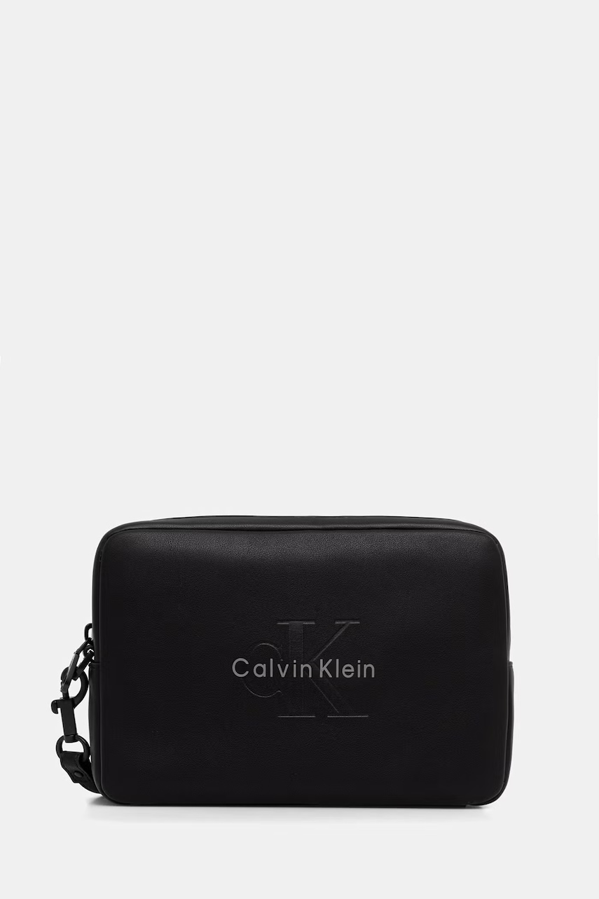 Levně Calvin Klein Kosmetická taštička pánská z imitace kůže