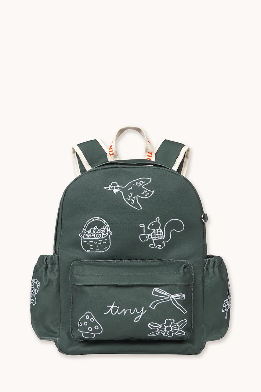 Tinycottons školský ruksak detský bavlnený TINY APPLES BACKPACK
