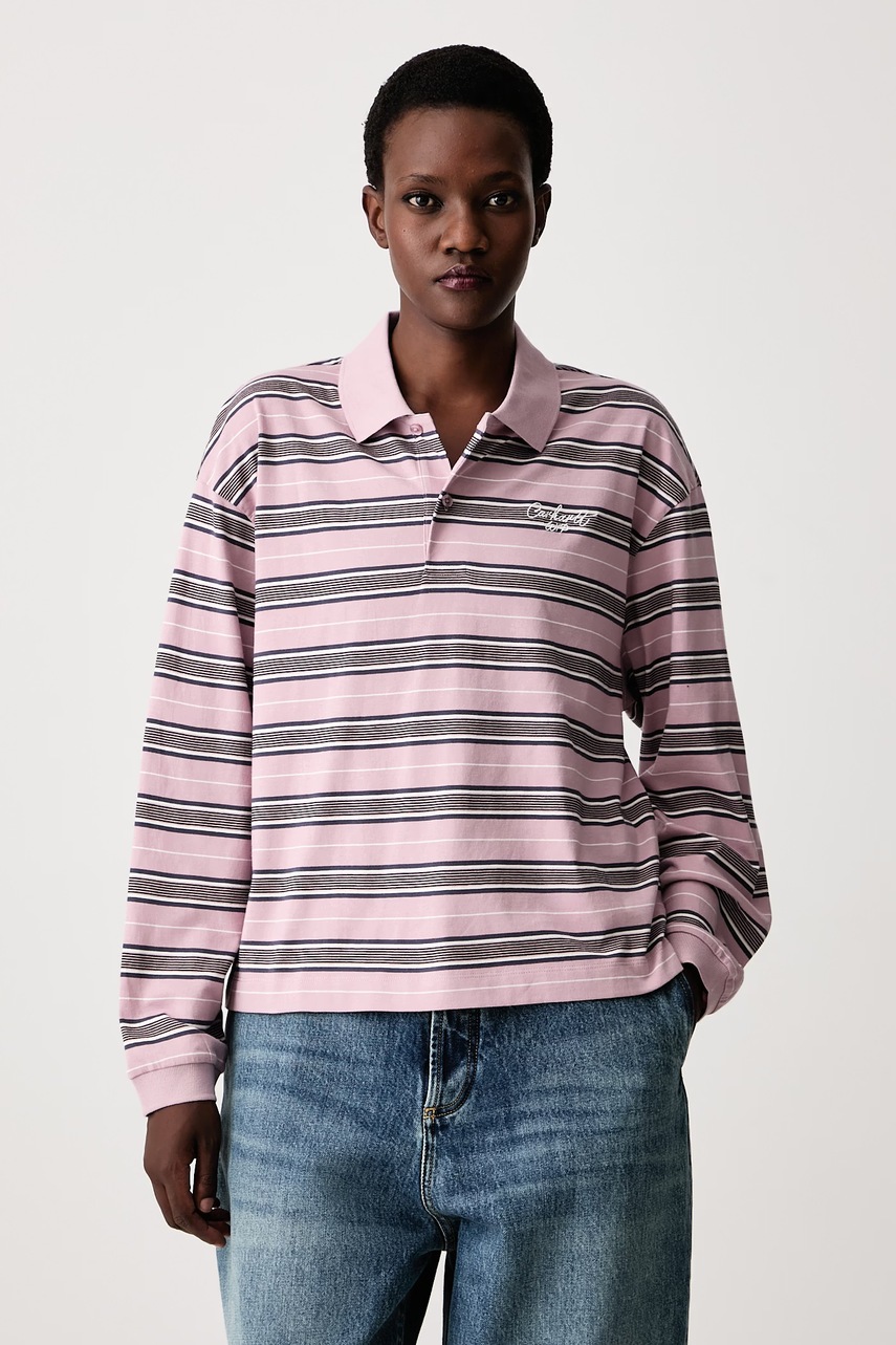 Carhartt WIP longsleeve damski bawełniany Bronson Polo