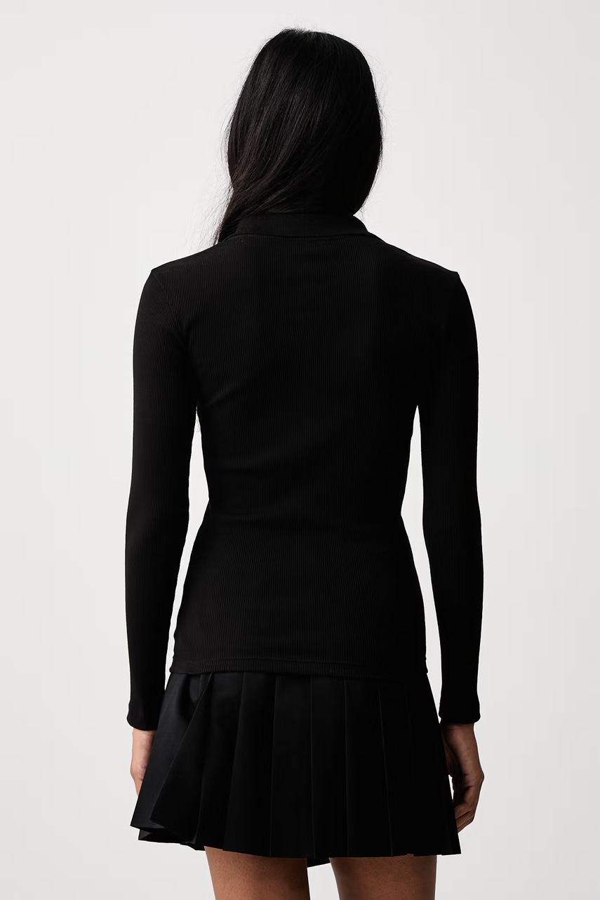 Lacoste  longsleeve bawełniany damski (zdjęcie 3)