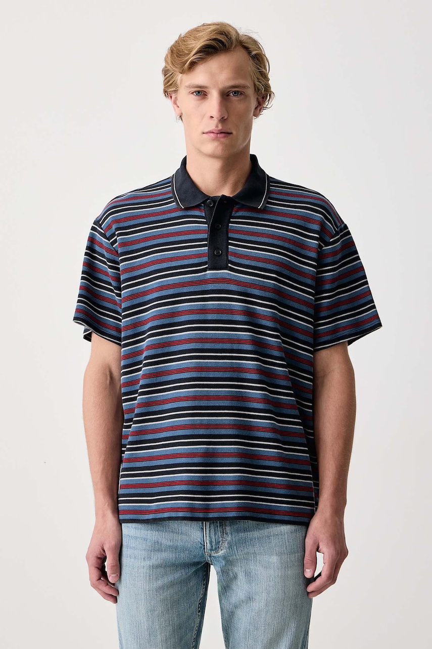 rag & bone  polo tričko pánske bavlnené