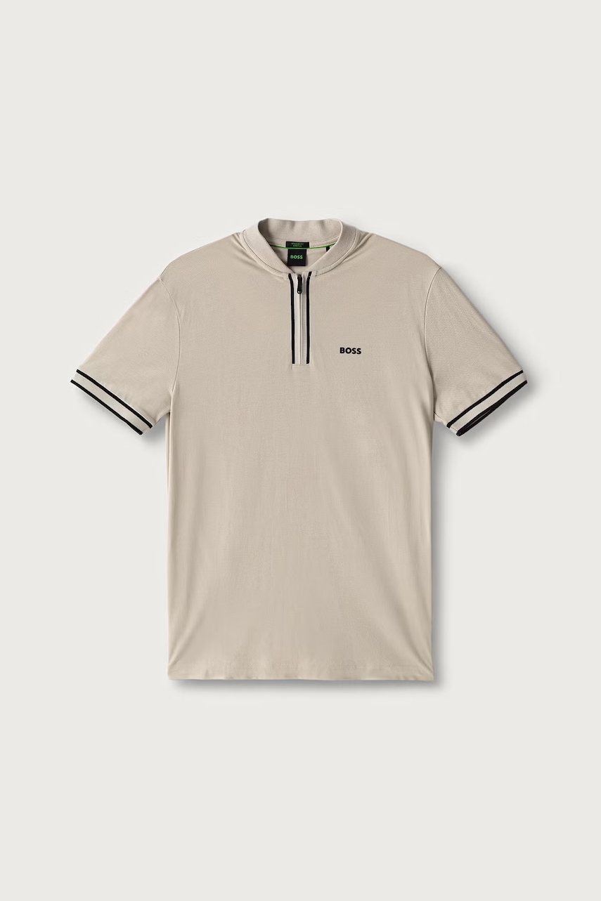 BOSS Green  polo tričko pánske bavlnené s elastanom Pariq