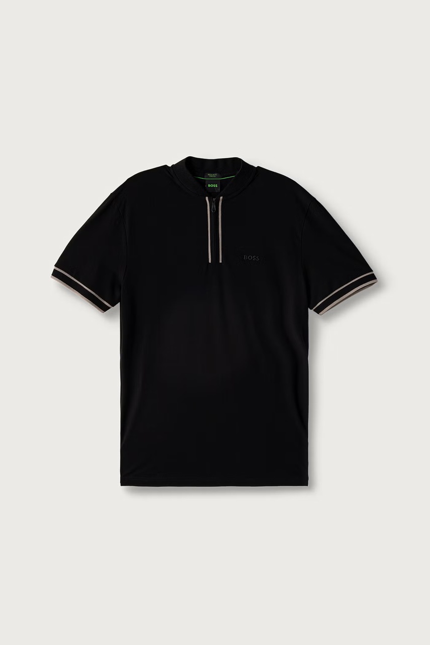 BOSS Green  polo tričko pánske bavlnené s elastanom Pariq