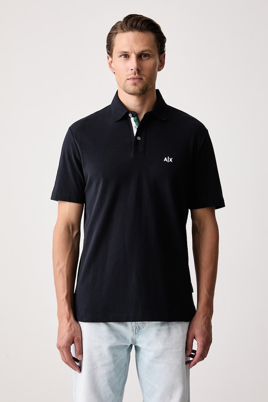 Armani Exchange polo majica za muškarce od pamuka