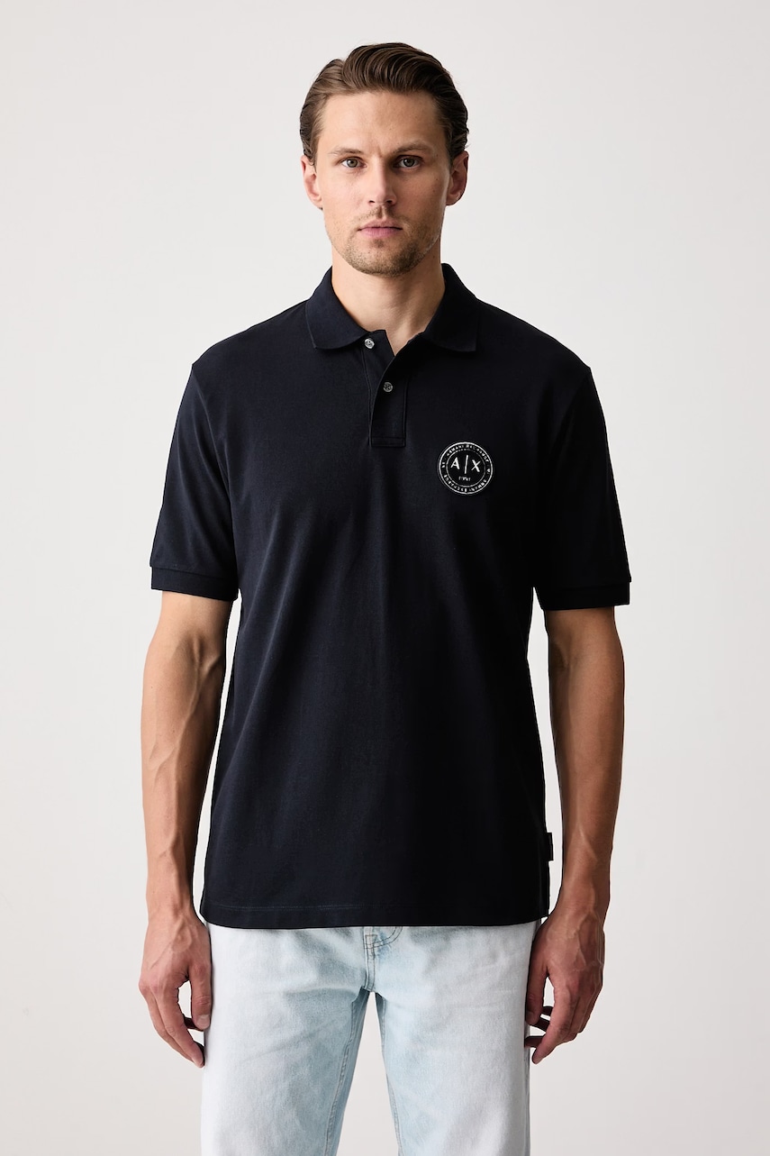 Armani Exchange  polo tričko pánske bavlnené