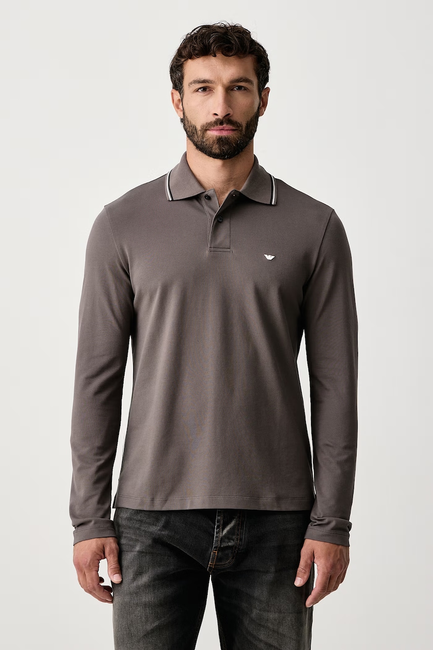 Emporio Armani  longsleeve pentru bărbați din bumbac cu elastan