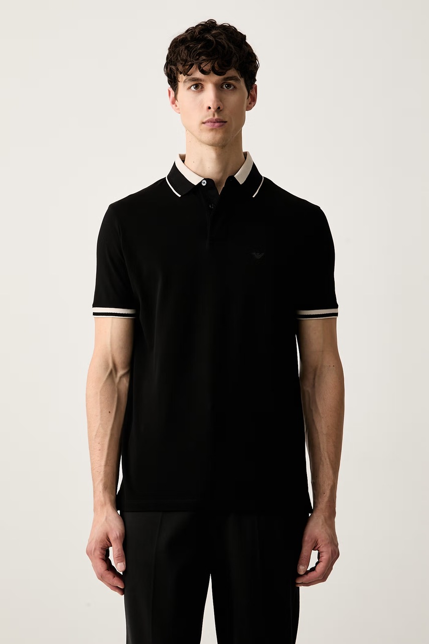 Emporio Armani polo pentru bărbați din bumbac