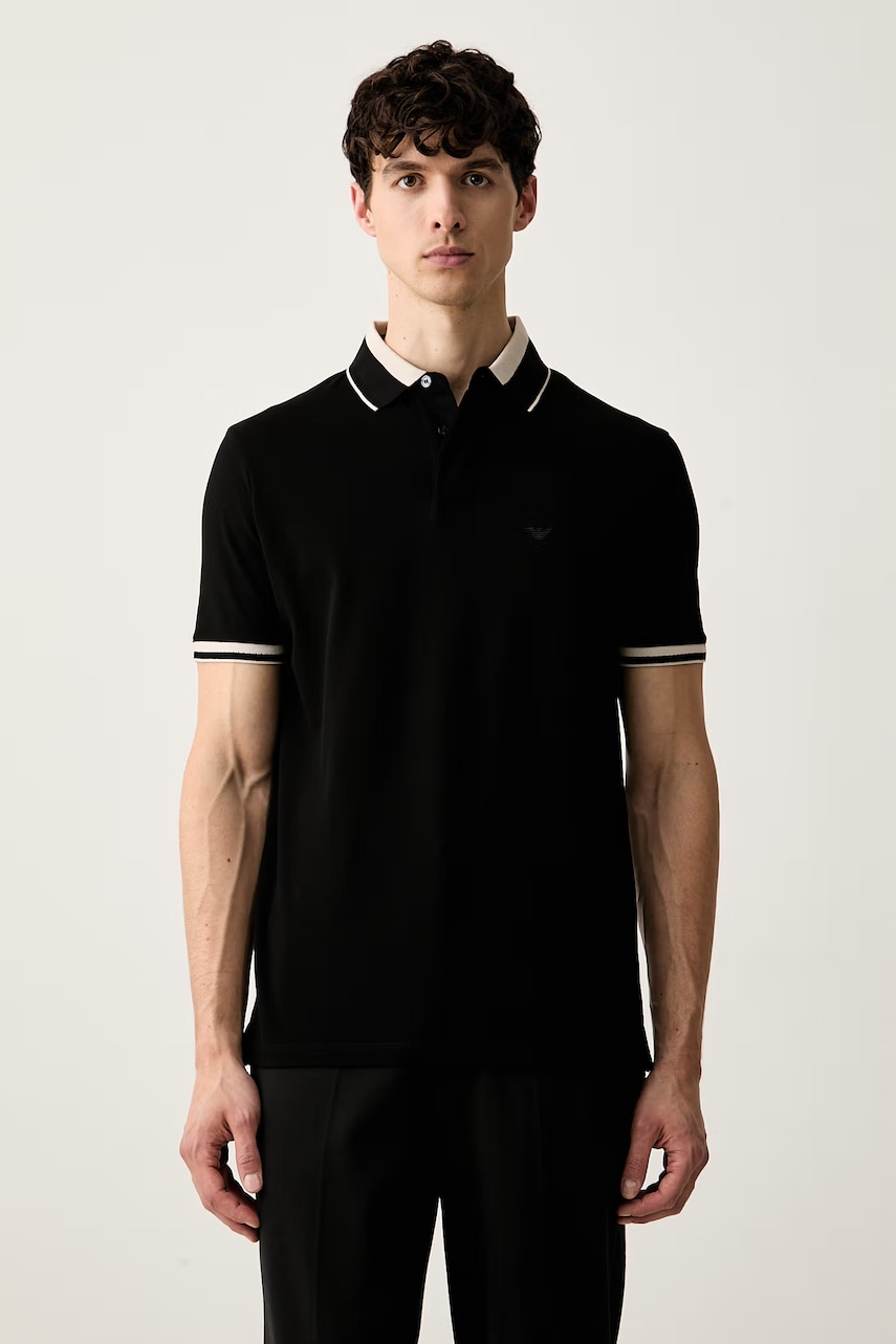 Emporio Armani polo majica za muškarce od pamuka