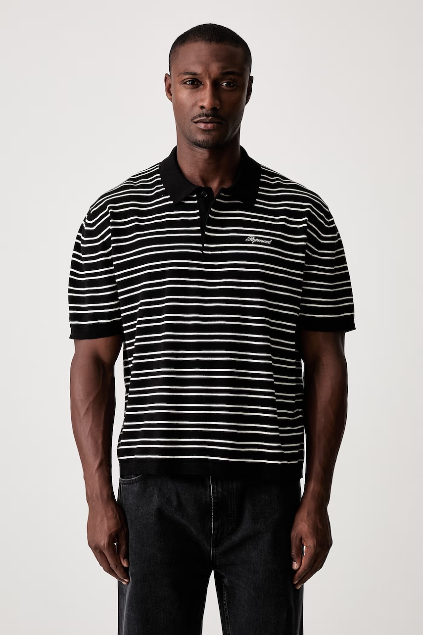 Represent polo bawełniane męskie
