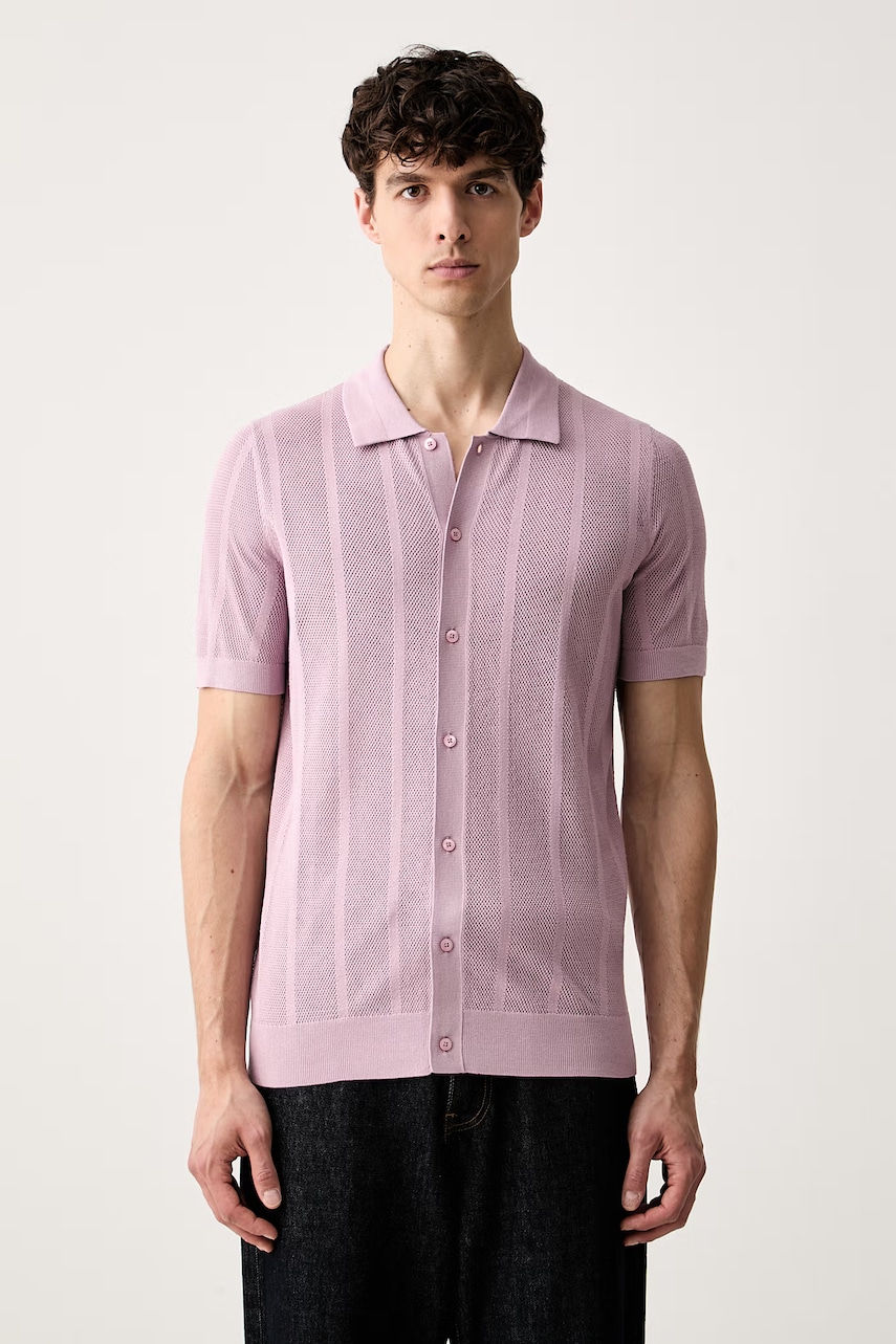 Karl Lagerfeld polo męskie z wiskozą