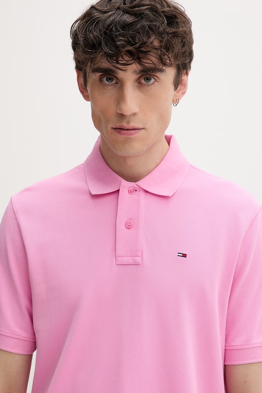 Tommy Jeans polo tričko pánske bavlnené