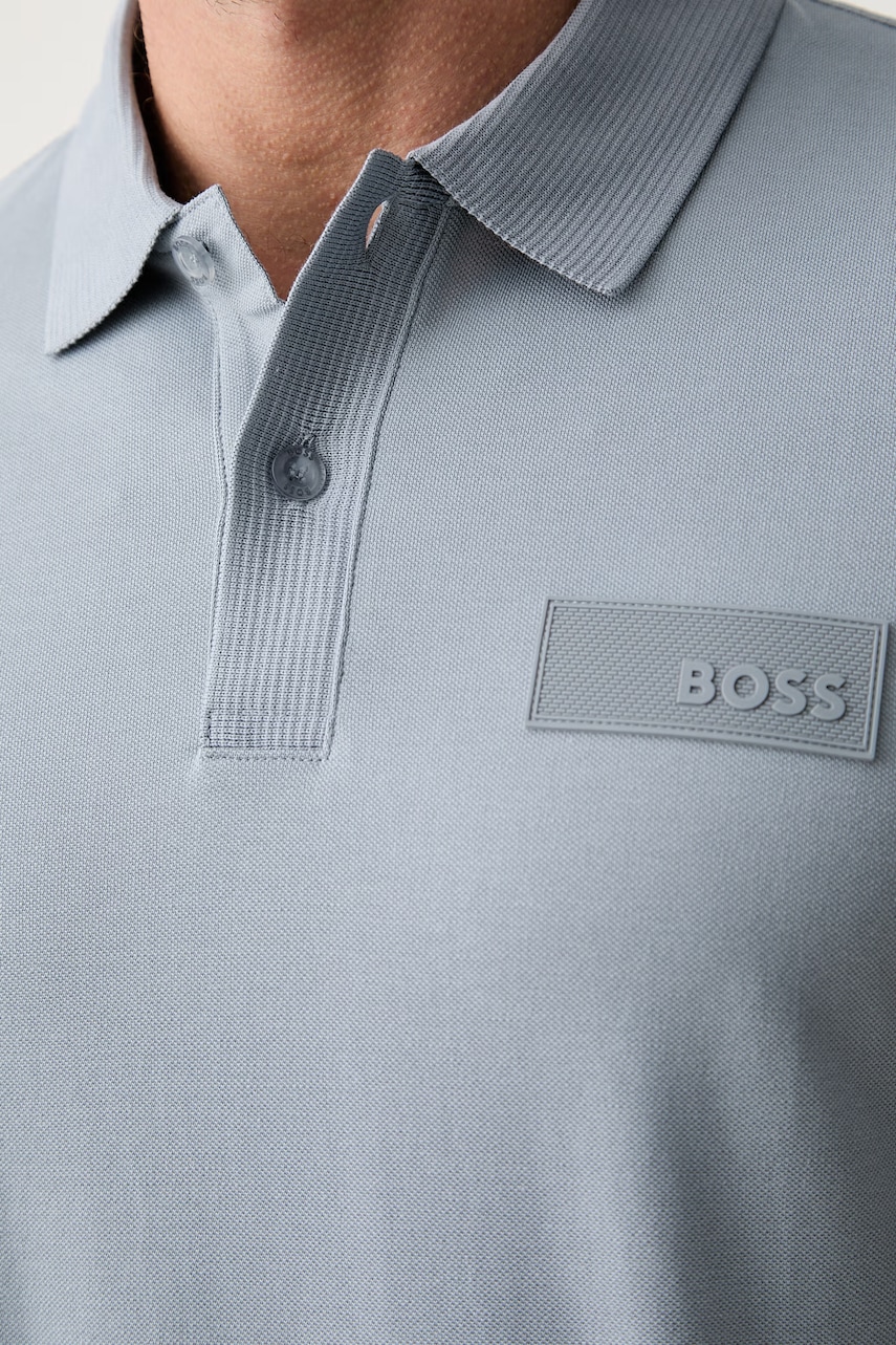 BOSS Green polo tričko pánske bavlnené Paddy Structure