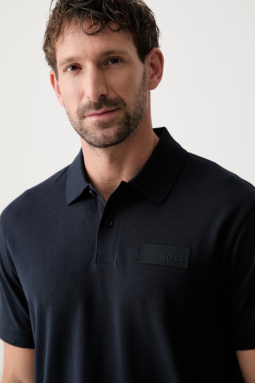 BOSS Green polo tričko pánske bavlnené Paddy Structure