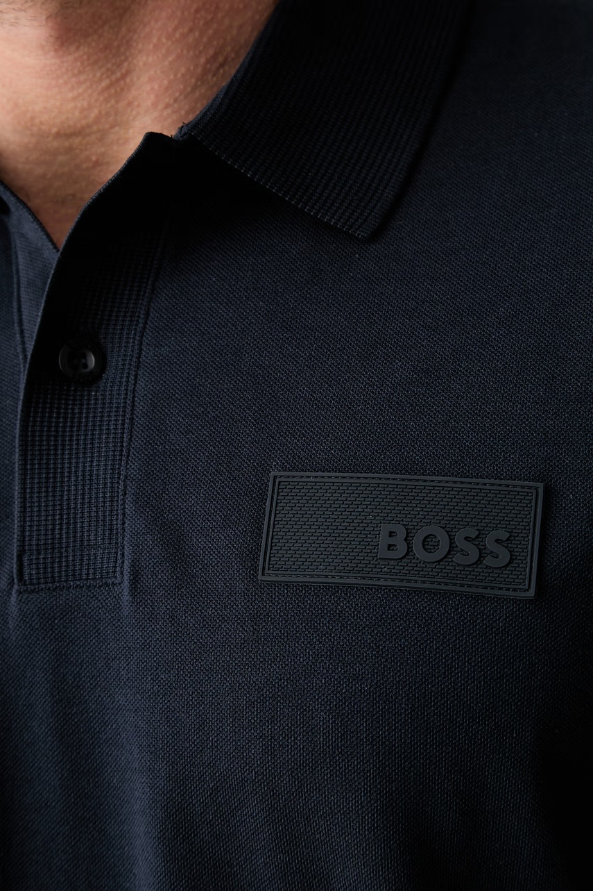BOSS Green polo tričko pánske bavlnené Paddy Structure