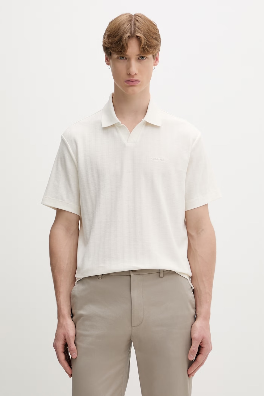 Calvin Klein polo męskie z bawełną