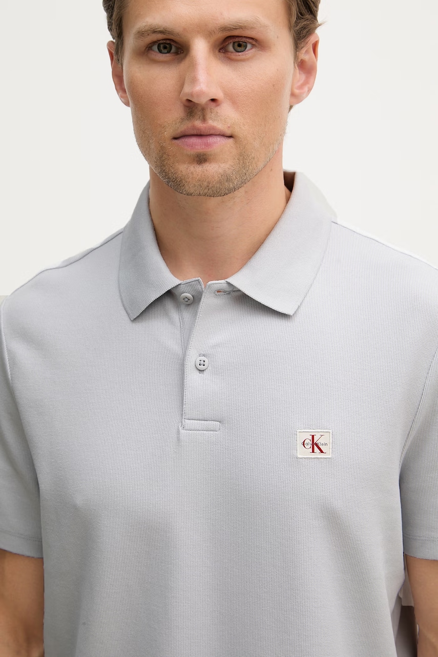 Calvin Klein Jeans polo tričko pánske s bavlnou