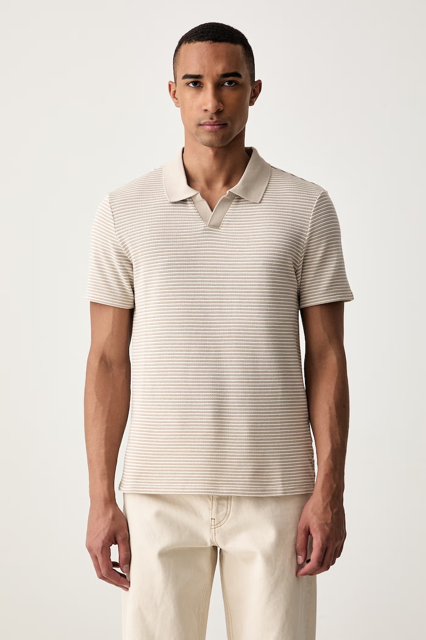 Guess polo męskie z bawełną JOHNNY
