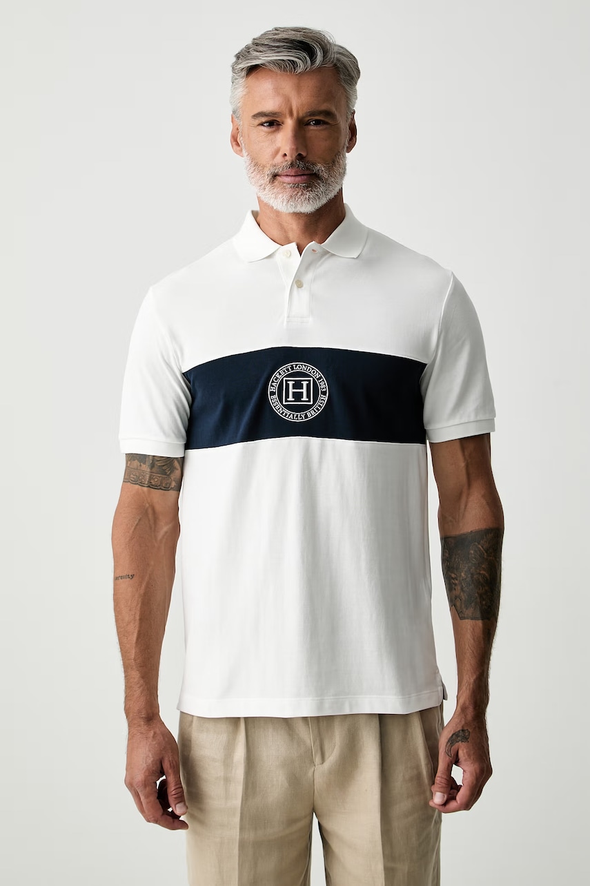 Hackett London polo męskie bawełniane