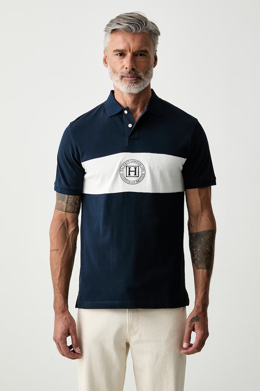 Hackett London polo męskie bawełniane