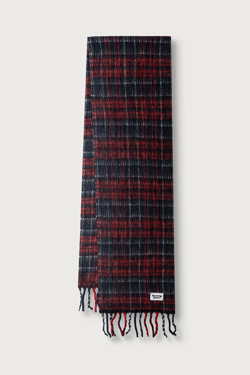 Tommy Jeans kratki šal za žene s vunom