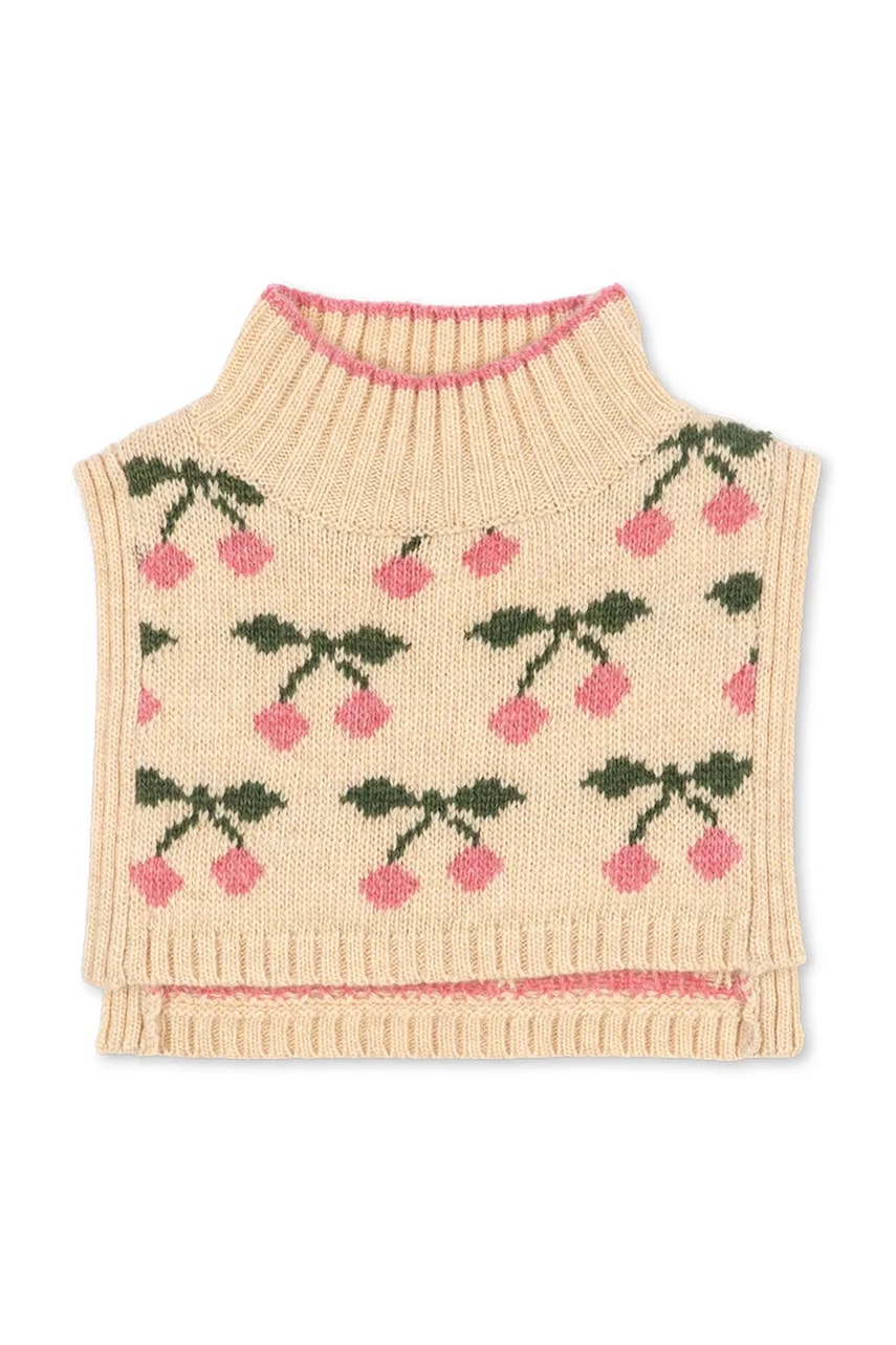 Konges Sløjd  komínový šál detský s vlnou BELOU NECKWARMER
