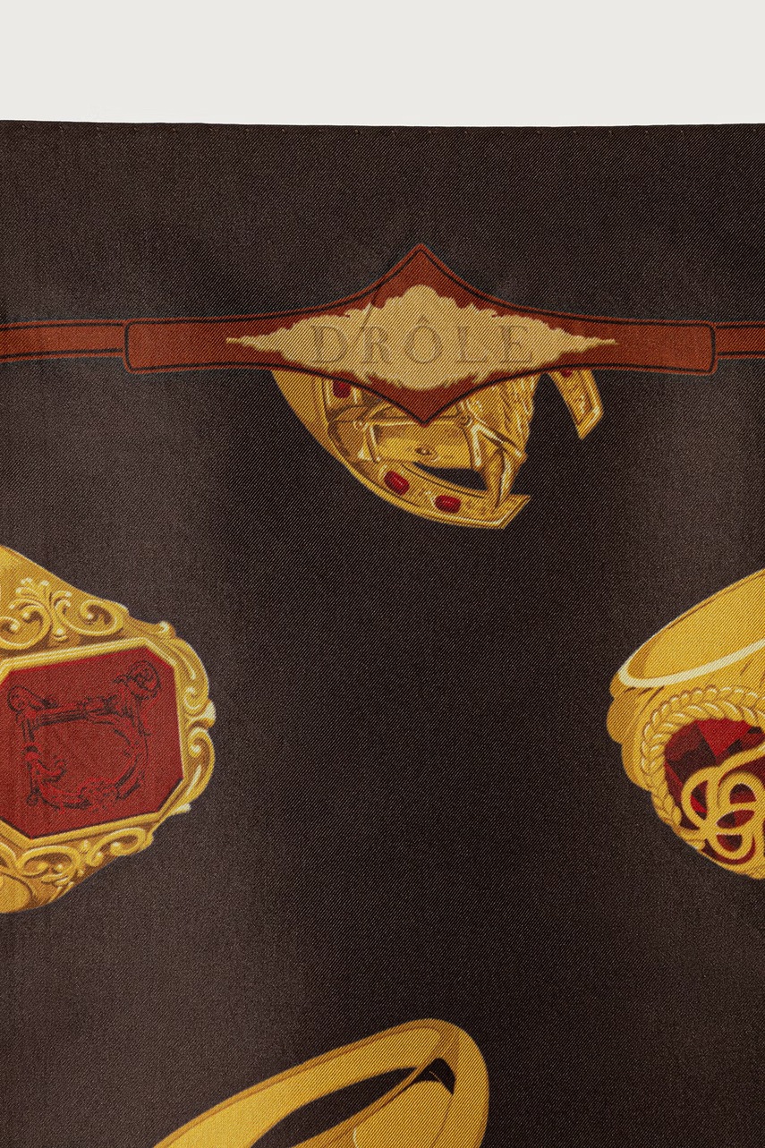 Drôle de Monsieur  шалче мъжко от коприна Rings