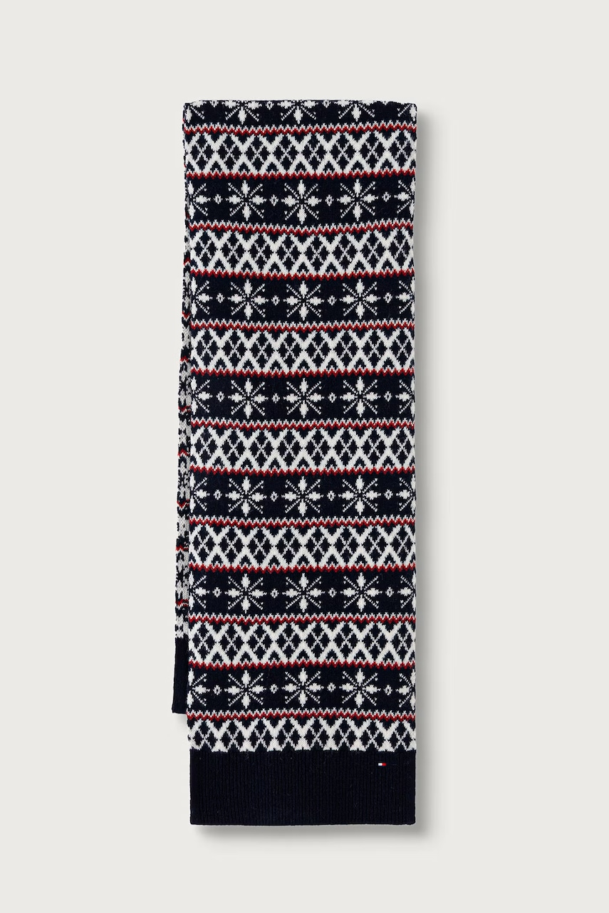 Tommy Hilfiger kratki šal za muškarce s vunom