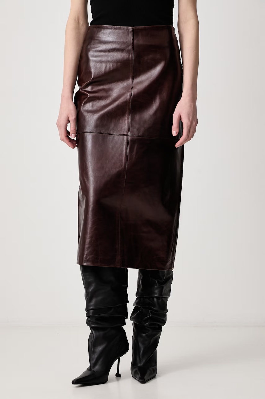Sportmax  Lappole fustă din piele