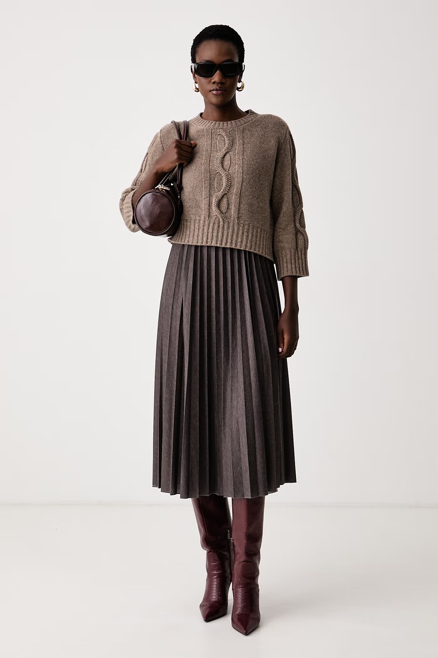Weekend Max Mara  рокля пуловер с добавена вълна WKDCALCO