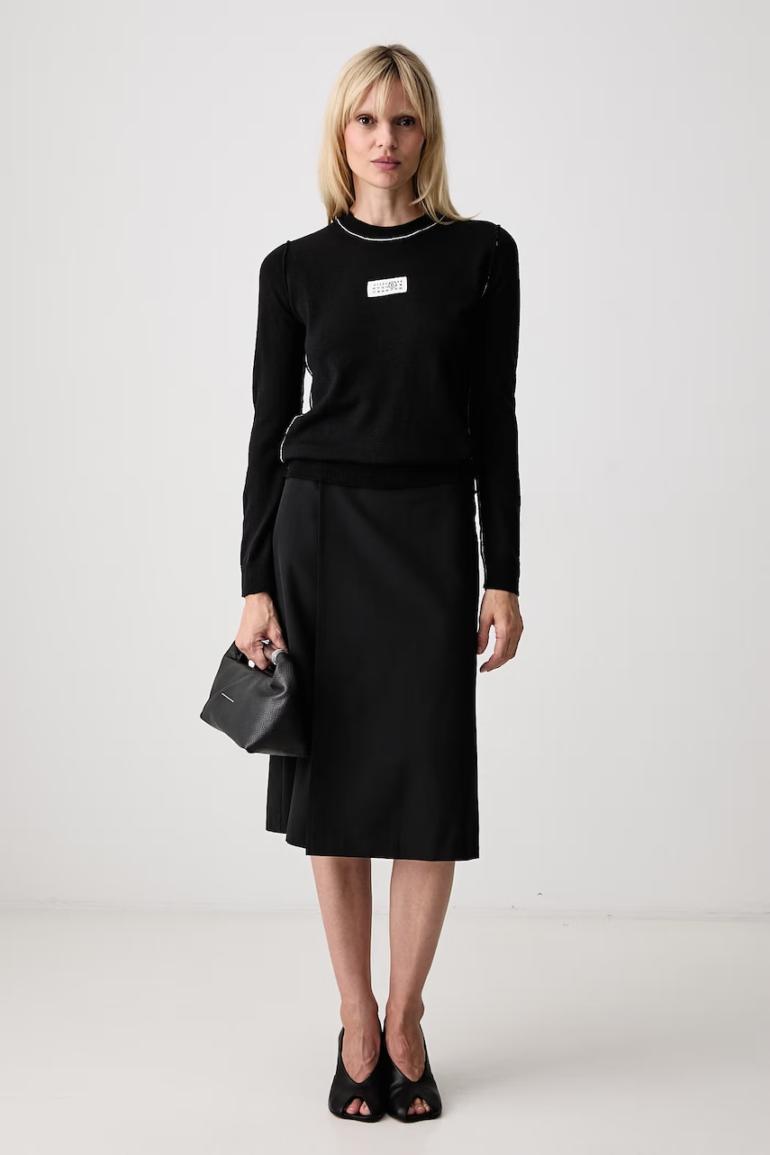 MM6 Maison Margiela MM6 Maison Margiela φούστα με μαλλί - 2