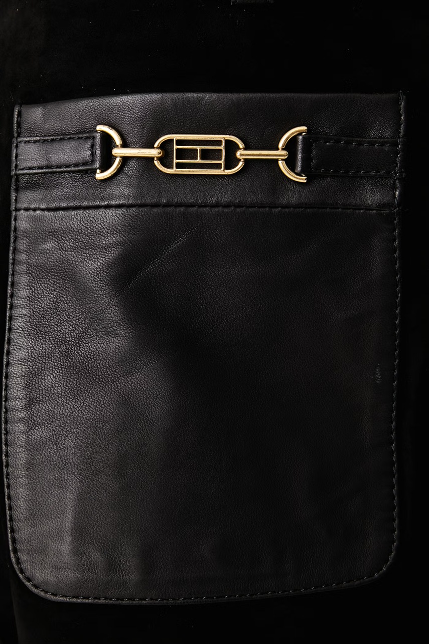 Tommy Hilfiger Tommy Hilfiger φούστα δέρμα σουέτ - 4