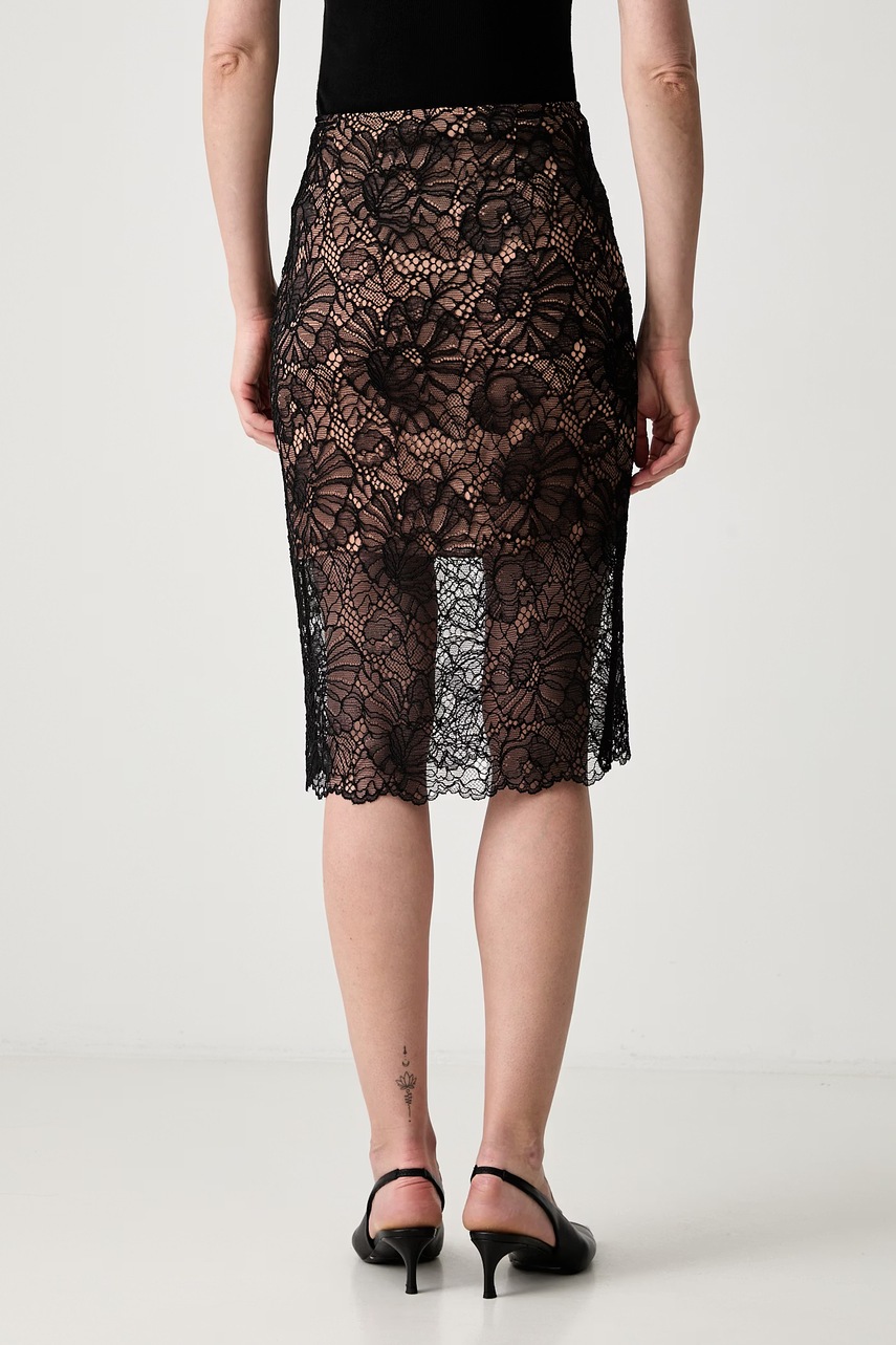 Rotate Rotate φούστα pencil LACE MIDI PENCIL - 3