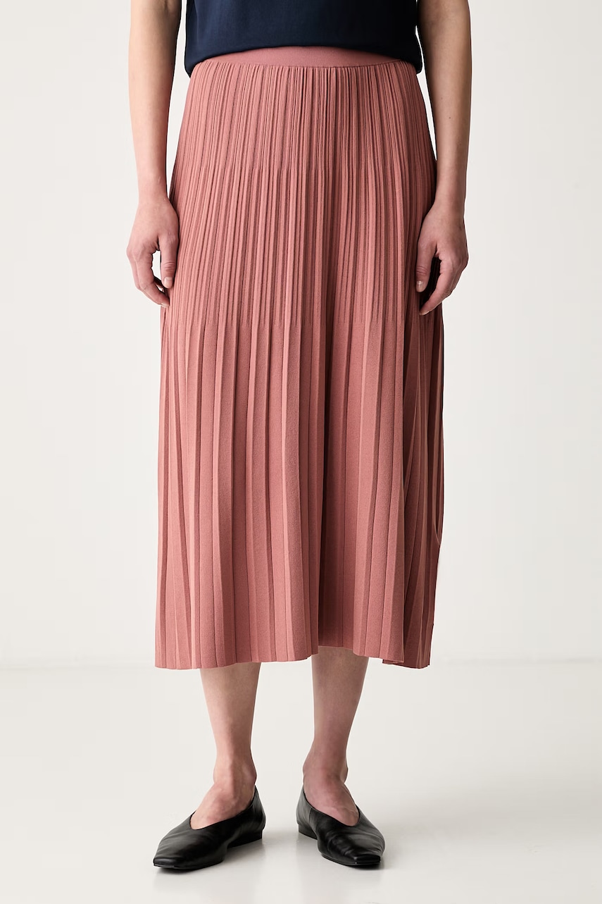 Weekend Max Mara spódnica plisowana z wiskozą WKDGHIGLIA