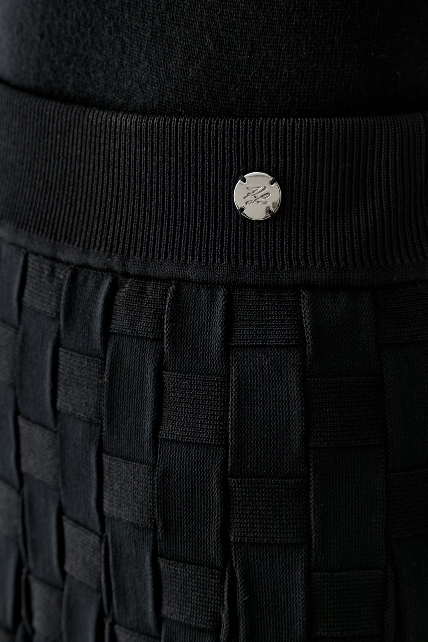 Karl Lagerfeld rozšírená sukňa s viskózou