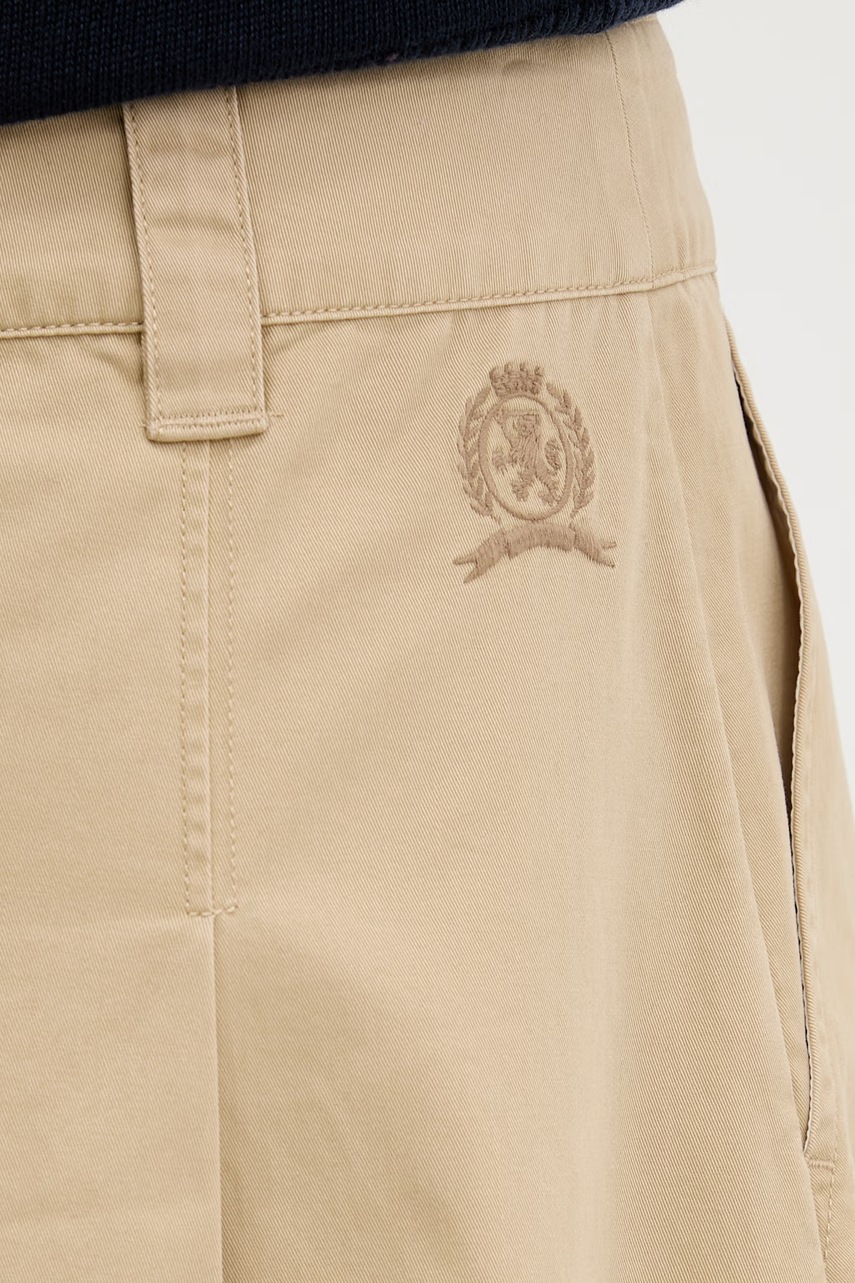Tommy Jeans rozšírená sukňa bavlnená