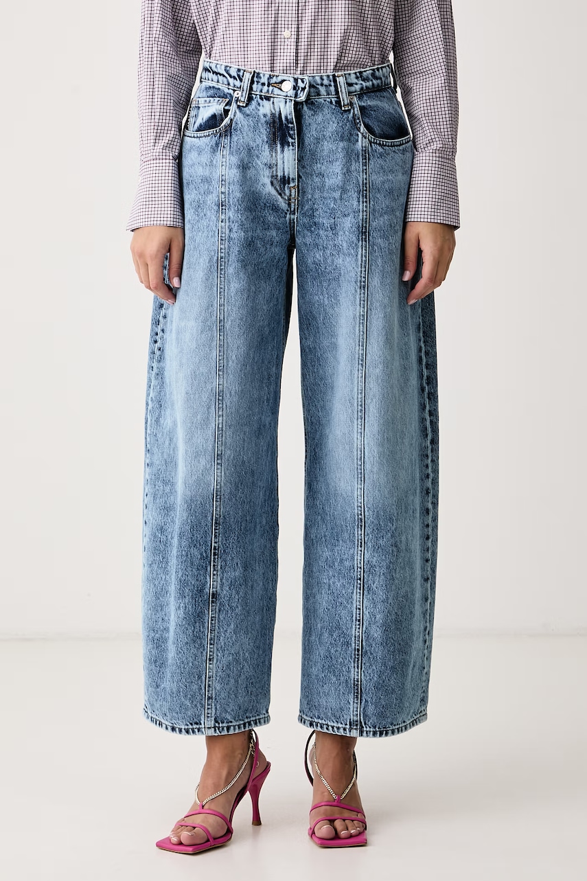 Haveone blugi wide leg pentru femei