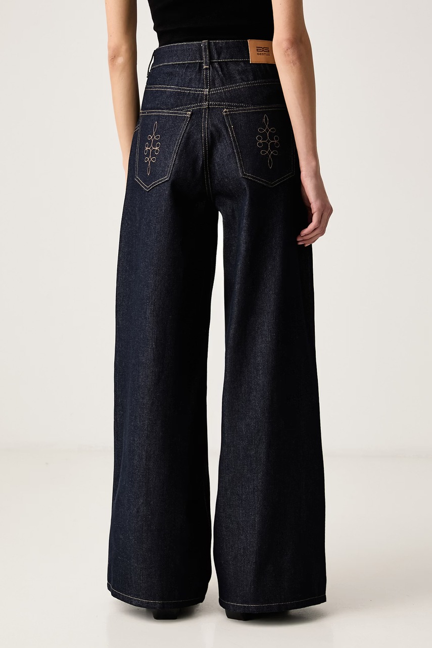 Gestuz Gestuz τζιν wide leg γυναικεία GZthenna - 3