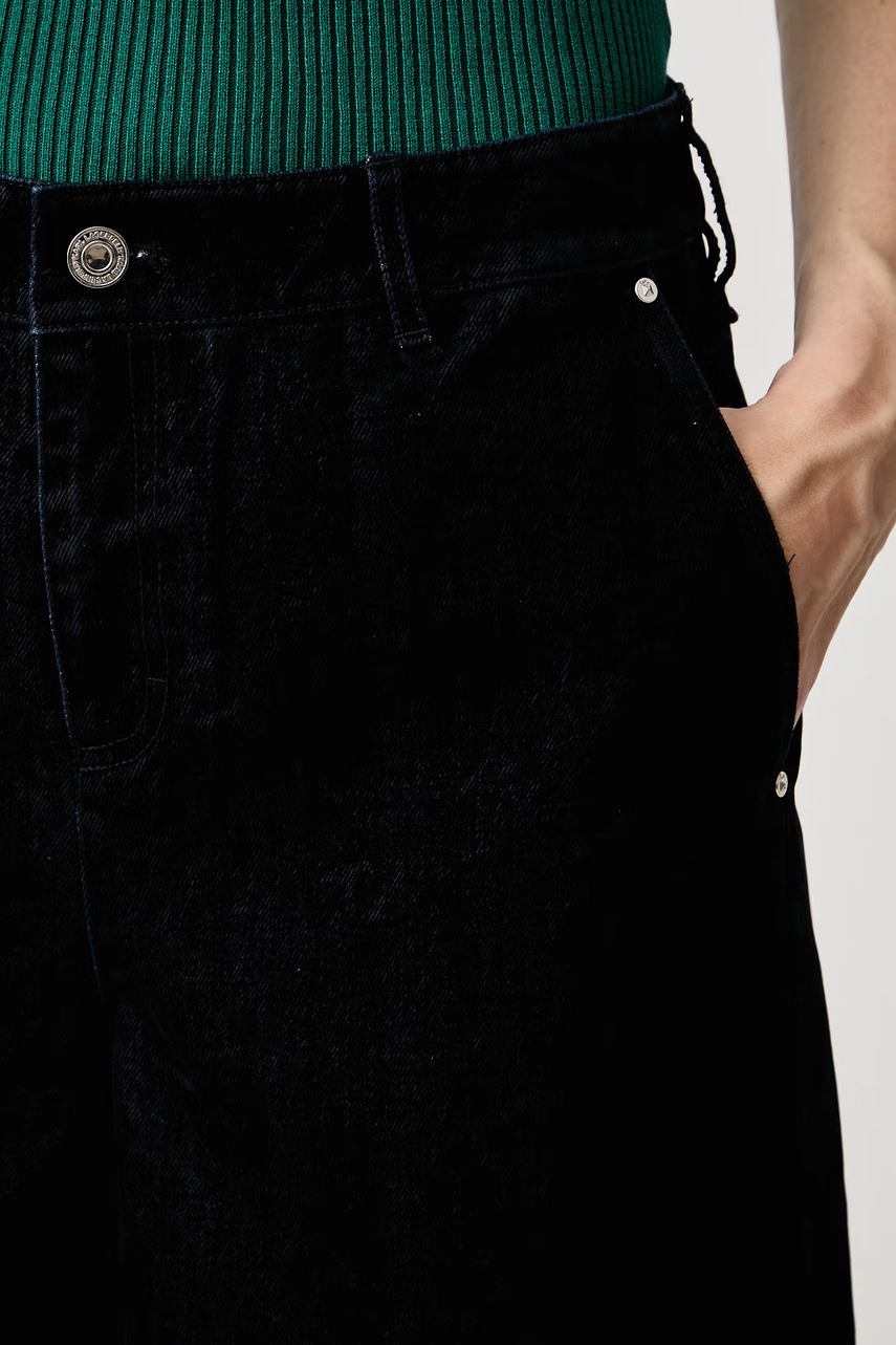 Karl Lagerfeld Karl Lagerfeld τζιν wide leg γυναικεία - 4