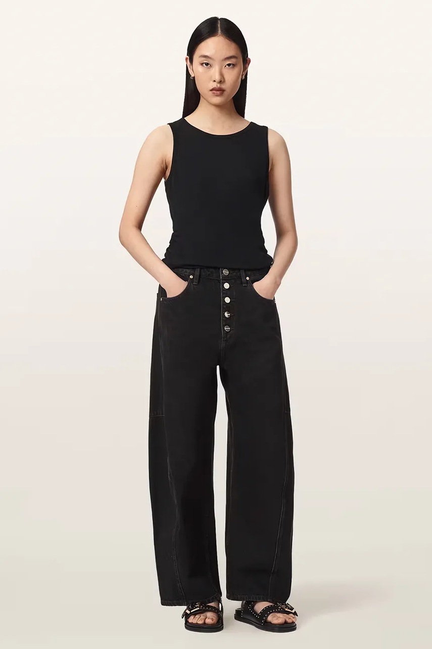 AllSaints AllSaints barrel Γυναικεία CARTER BUTTON JEAN - 4