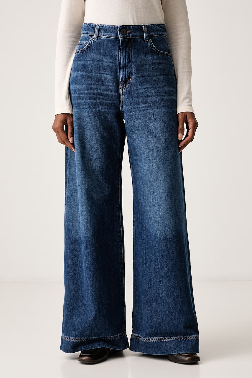 Weekend Max Mara  blugi wide leg pentru femei WKDCIRO