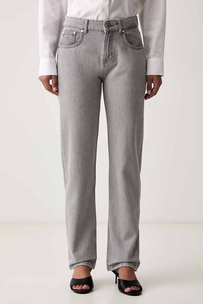 Trussardi jeansy straight damskie