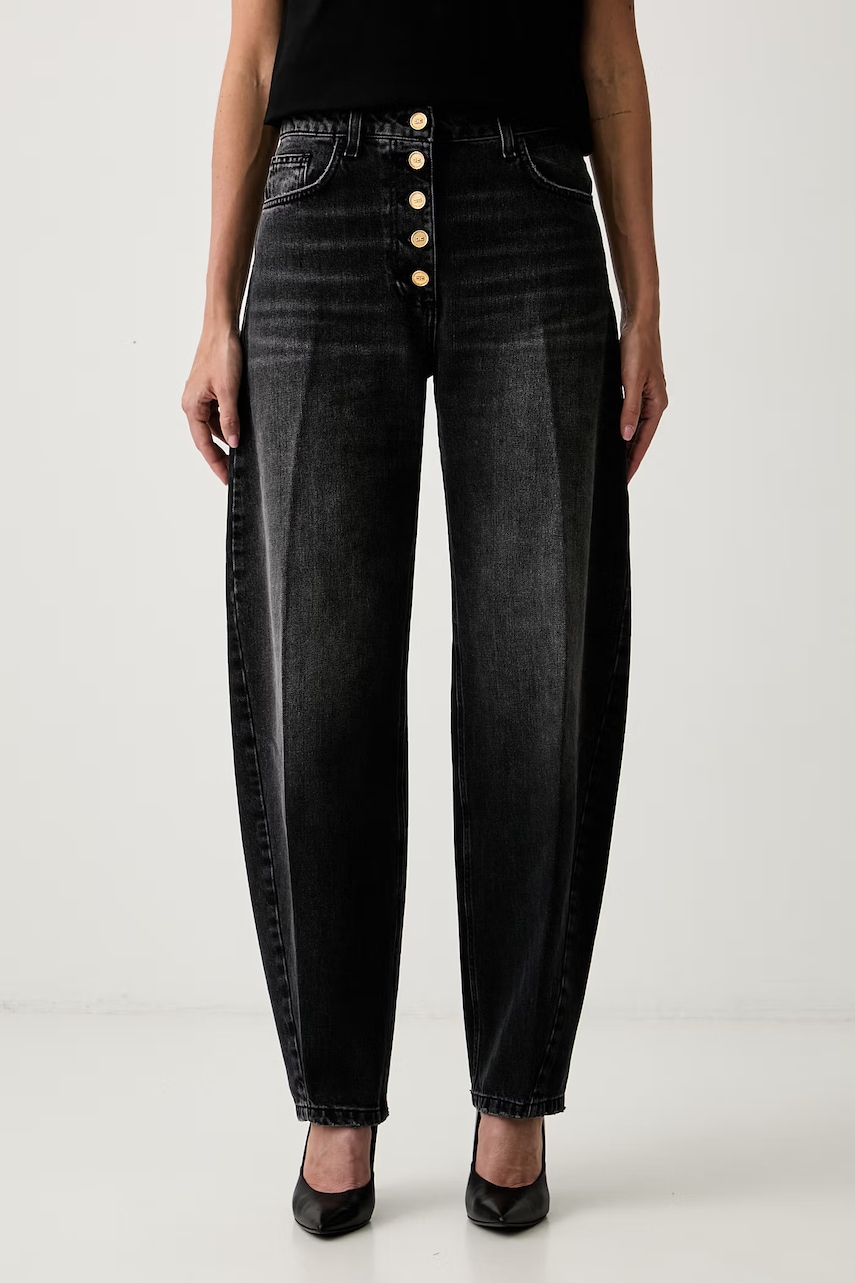 Elisabetta Franchi jeansy relaxed fit damskie